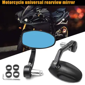 

Motorcycle mirrors 13mm-18mm HandleBar Cafe Racer CNC Scooter Crusier Rear View Bar End Mirror for Benelli Royal Enfield