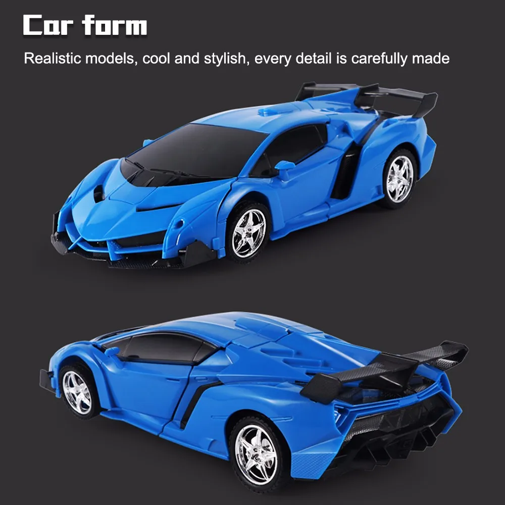 2 in 1 RC Car Deformation Robot Driving Sports Vehicle Model 118 Remote Control Car Toys Gifts For Boys (12)