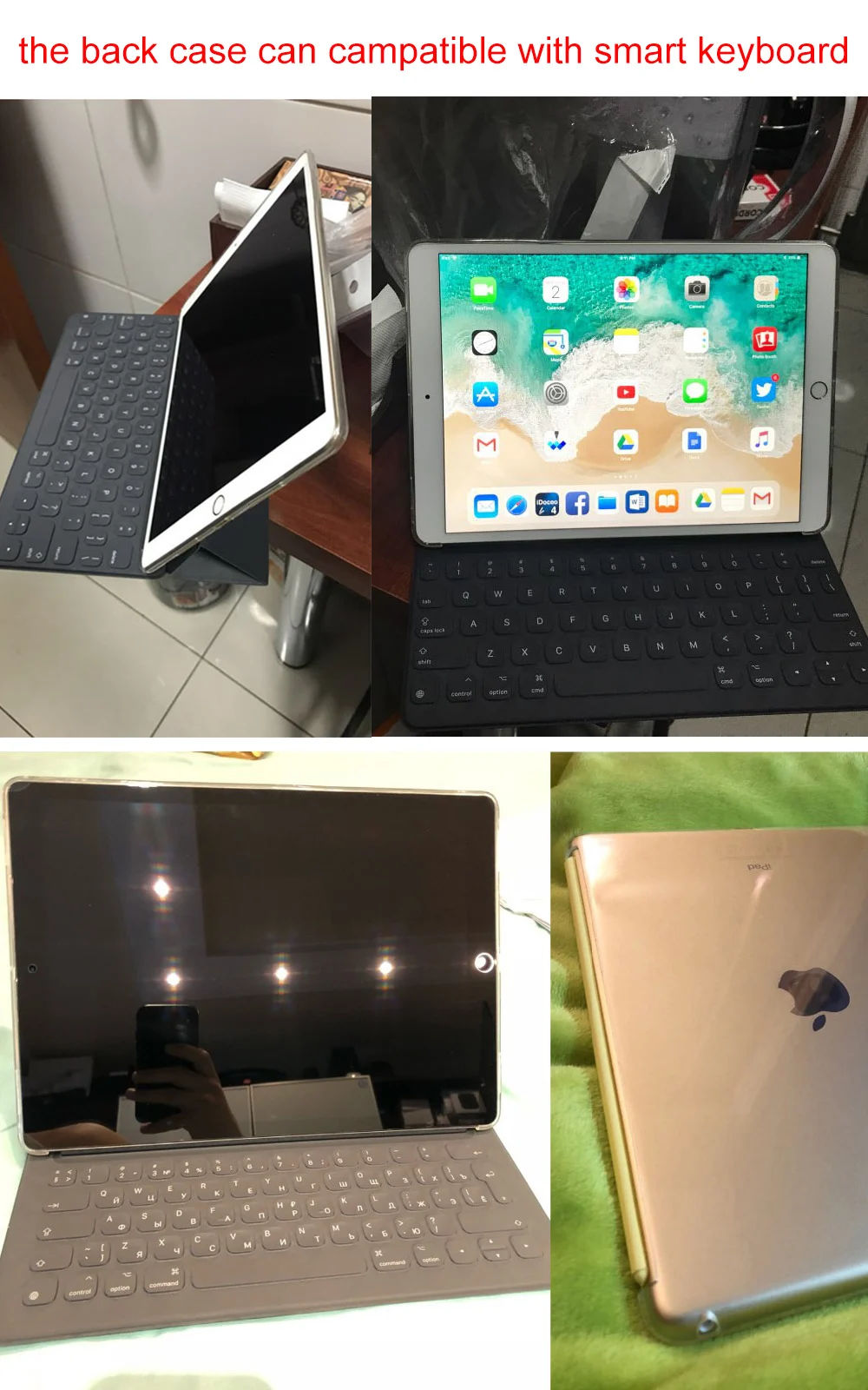 Redlai чехол для нового iPad 10,2 чехол, прозрачные силиконовые противоударные Чехлы для iPad 7-го поколения 10,2 дюймов задняя крышка