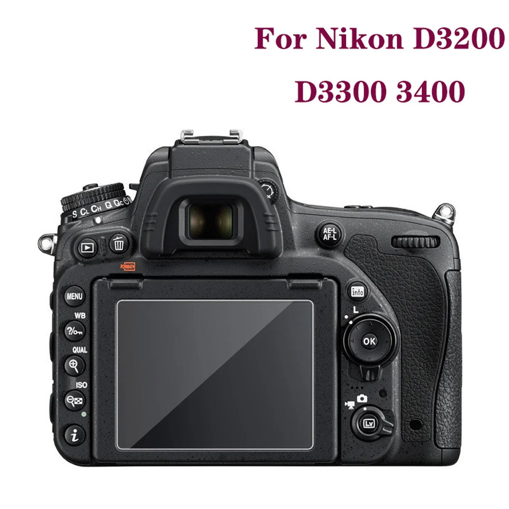 Proteggi Schermo Lcd In Vetro Temperato Per Nikon D3200 D3300 3400 D3500 D3600 Ks-2