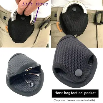

Handcuffs Cover Durable Nylon Black Outdoors Waist Hunting Handcuffs Protection Tool Police Pocket Handcuffs Bag