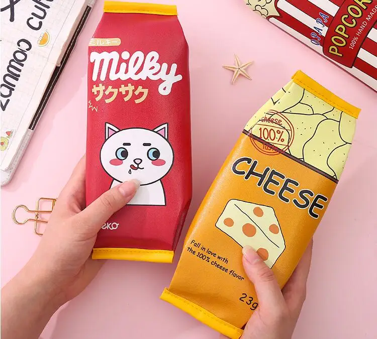 Сумка для карандашей Kawaii гамбургер школьный чехол для карандашей для милых закусок ручка сумка коробка рекламная канцелярская сумка органайзер офисные принадлежности