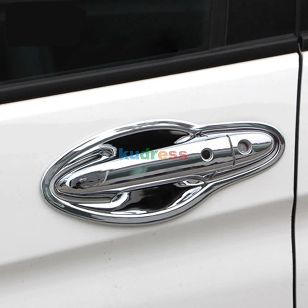 Для Honda Civic седан углеродное волокно ABS хром внешняя дверная ручка Крышка отделка наклейки на автомобиль