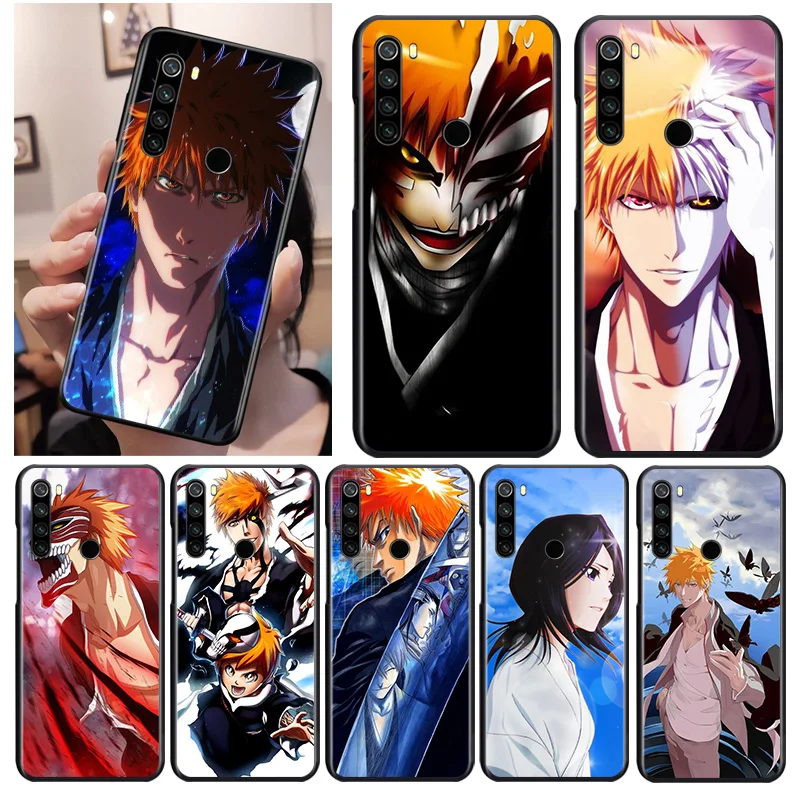 

Japanese Anime Bleach Black Cover For Xiaomi Redmi Note 9 9S 8T 8 7 6 5A 5 4X 4 Pro Max Soft Phone Case