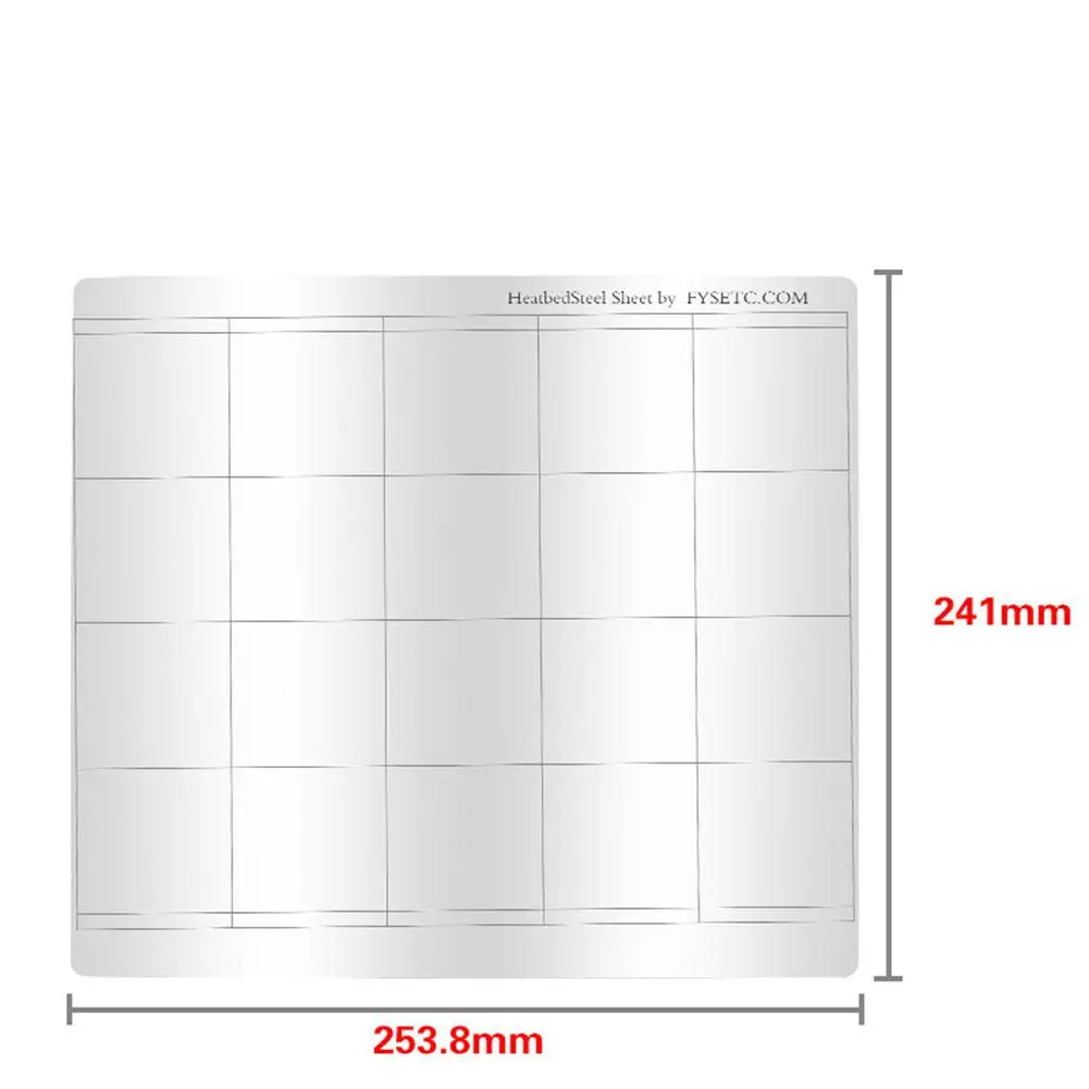 Steel Sheet Heat Bed Platform 3D Printer Printing Buildplate For Prusa I3 Mk3 Mk2.5