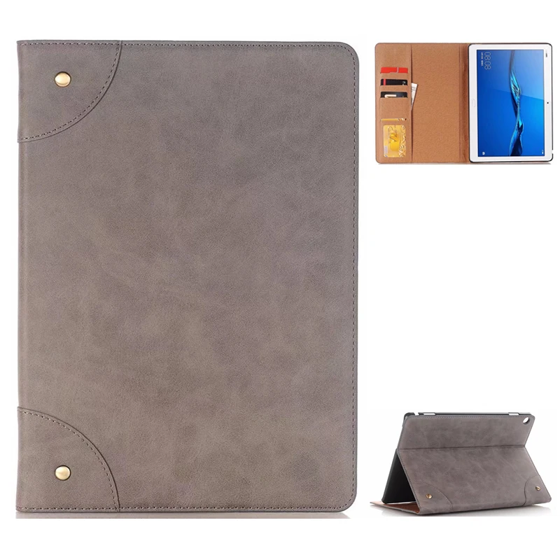 gray Чехол из искусственной кожи для huawei mediapad M5 Lite BAH2-L09 W19 10," Подставка для планшета для huawei mediapad m5 lite 10 DL-AL09 W09 чехол - Цвет: gray