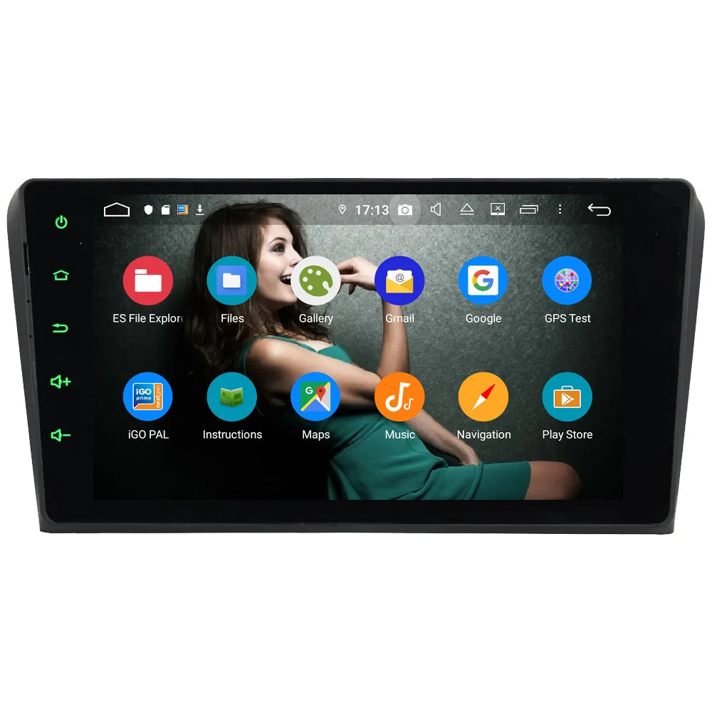 Sale Klyde 9" IPS 4G WIFI Android 9.0 Octa Core 4GB RAM 64GB ROM DSP BT Car DVD Multimedia Player Radio Stereo For Mazda 3 2004-2009 2