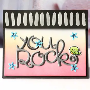 

Rock You DIY Metal Cutting Dies Stencil Scrapbooking Album Paper Card Crafts