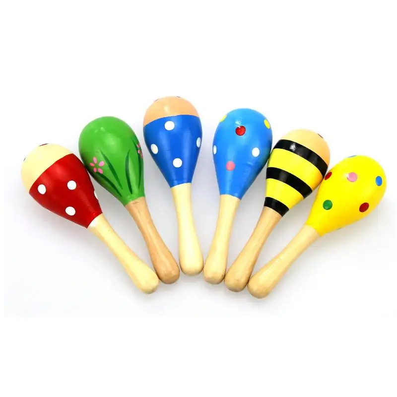 

1/3pcs Baby Rattles Sand Hammer Musical Toy Baby Wooden Ball Toys Instrument Sound Maker Baby Attetion Training Shaker Toy