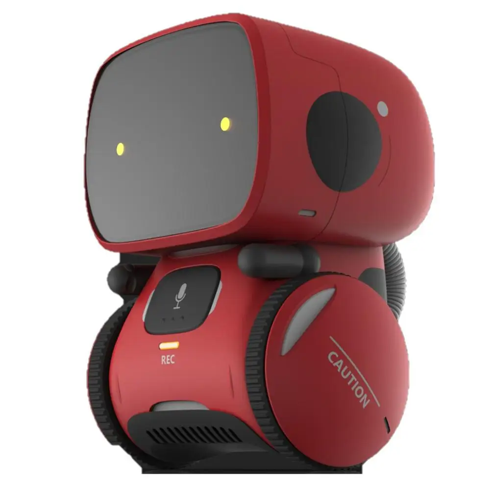 Умные роботы для детей, танцевальная музыка, запись, обмен, сенсорное управление, Интерактивная игрушка, умный робот для детей - Цвет: Красный