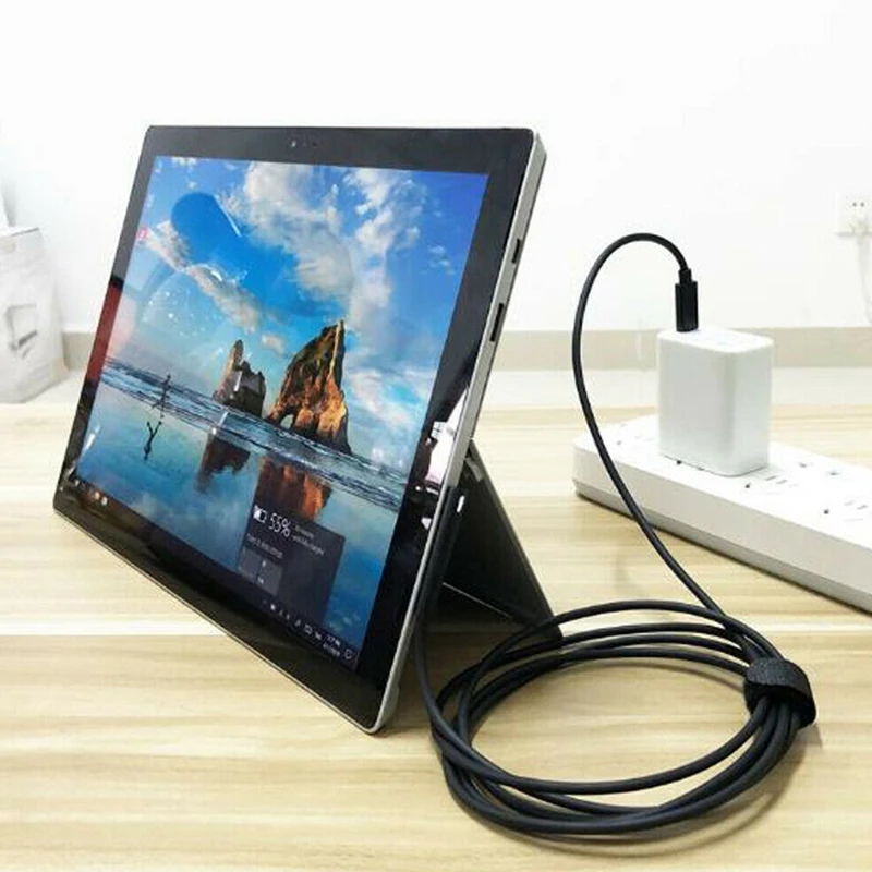 ABHU-1.5M USB C зарядный кабель 15V совместимый для Surface Pro 3 4 5 6 Go Book1 Book2