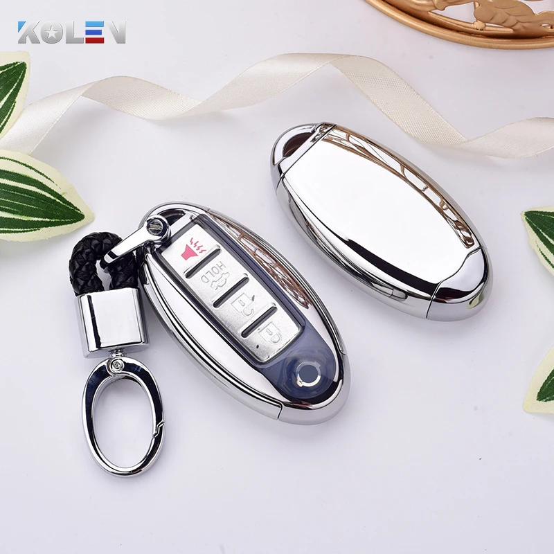 

Colorful TPU+PC Car Remote Key Case Cover Holder For Nissan Qashqai J10 J11 X-Trail T31 T32 Juke Tiida Kicks Murano Pathfinder