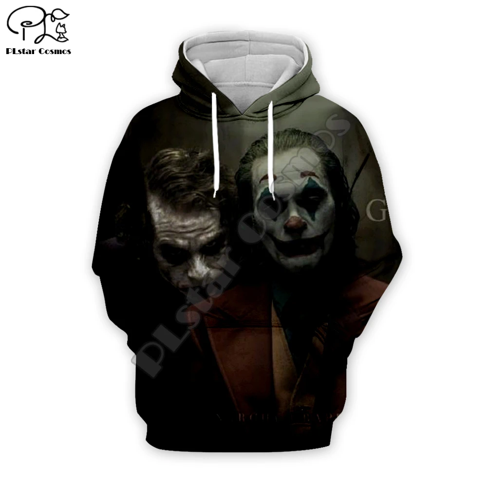 

Men women New Movie haha Joker brother trippy Hoodies 3D Print Funny Sweatshirt zipper tracksuit pullover Autumn Harajuku tshirt