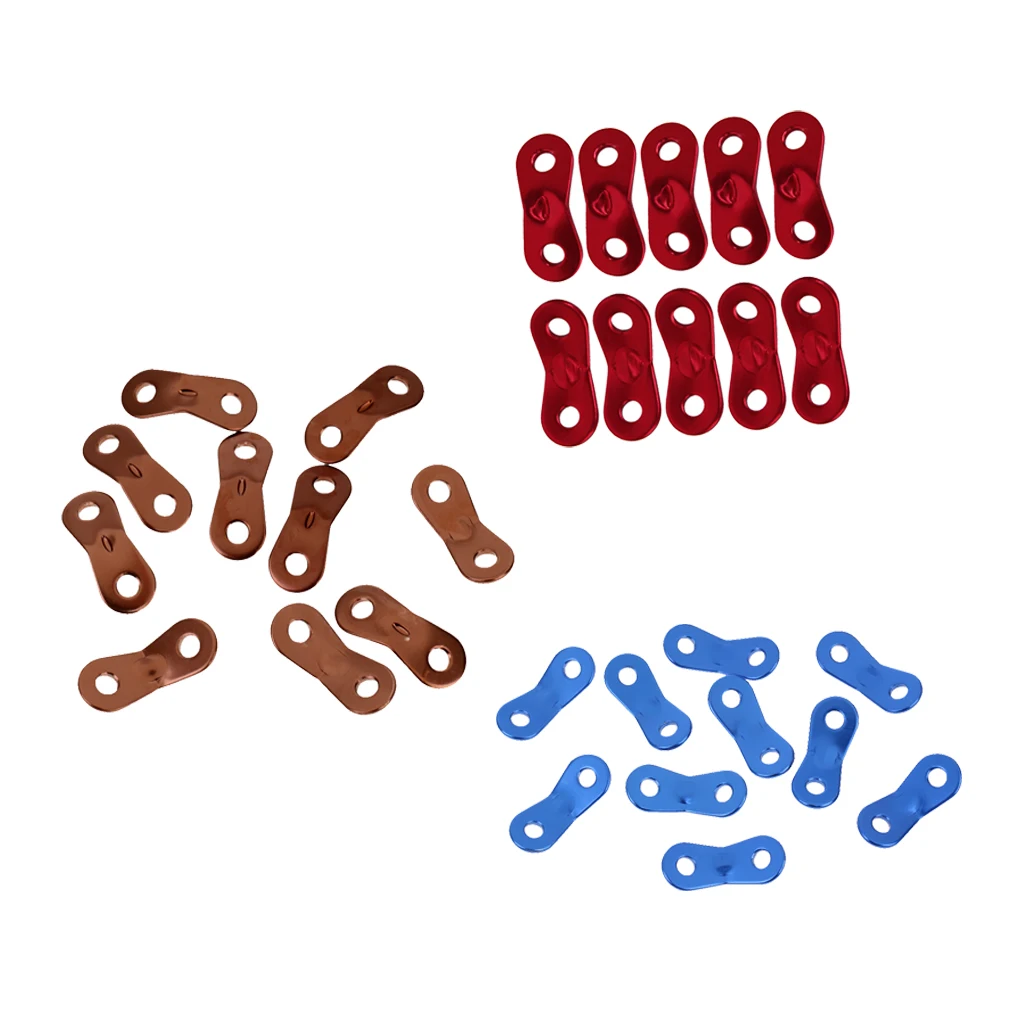 30x Алюминиевый шнур Guyline ветровой механизм для регулировки веревки для палатки кемпинга пешего туризма пикника - Цвет: Многоцветный
