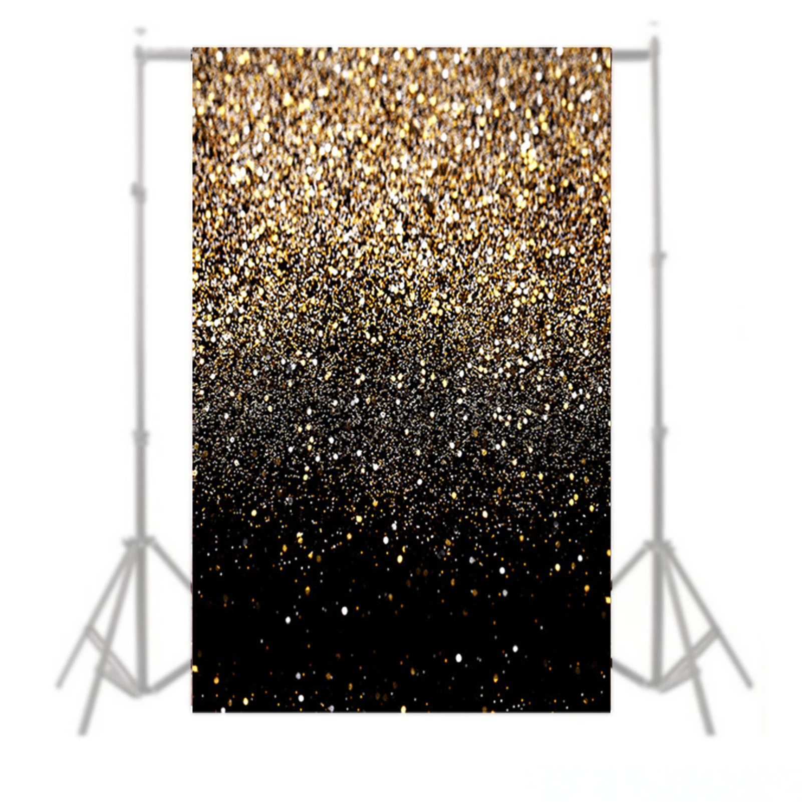 Telón de fondo negro y dorado con puntos dorados, accesorios de fotografía,  fondo de pantalla Simple para fiesta|Películas decorativas| - AliExpress