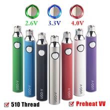 CBD UGO V нижний заряд разогрева VV Регулируемое напряжение Vape батарея 650 900 mAh Для CBD масляные тележки