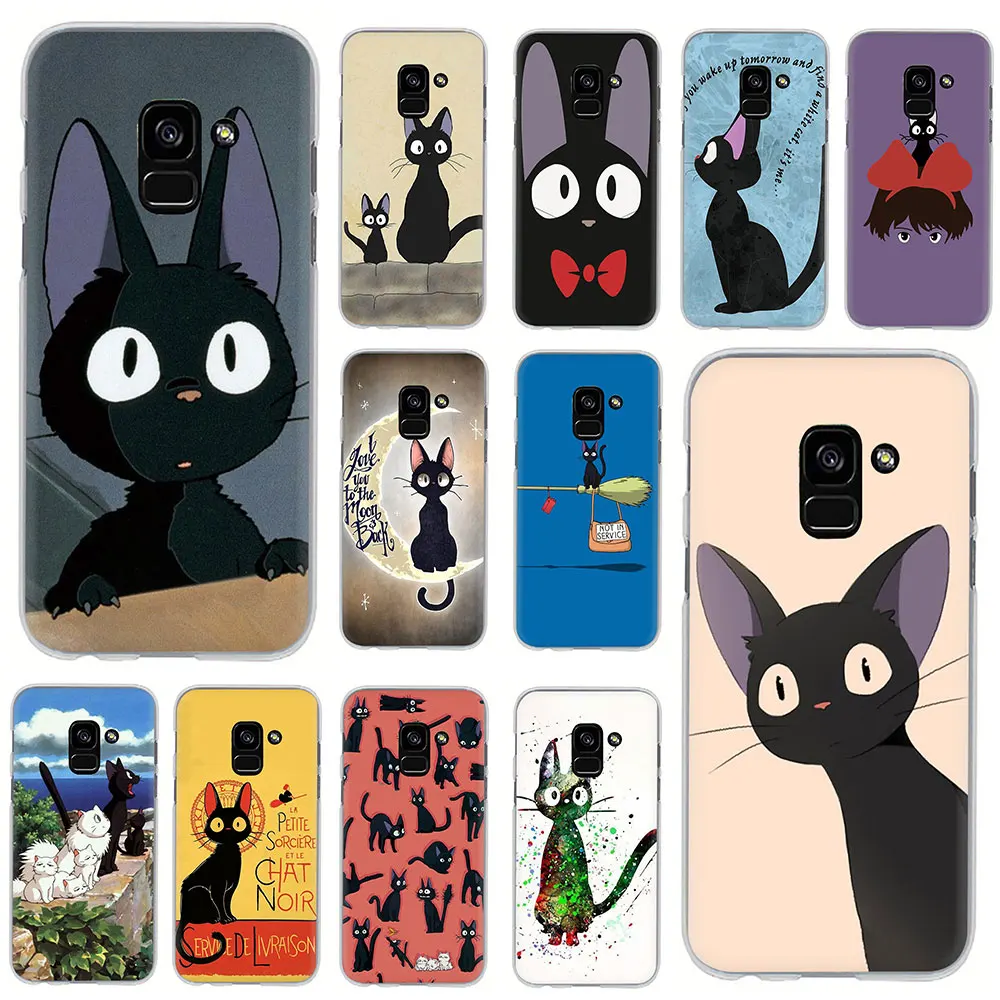 Жесткий чехол для телефона EWAU JIJI CAT My Neighbor Samsung Galaxy A2 Core A6 7 8 9 2018 A10S 20S 20E 30S 40S 50S 60