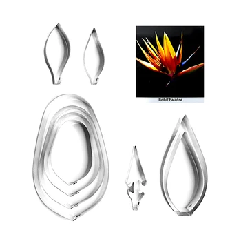 

Strelitziaregia fondant sugar flower cutters baking cake decorations Polymer Clay Cold Porcelain gumpaste tools