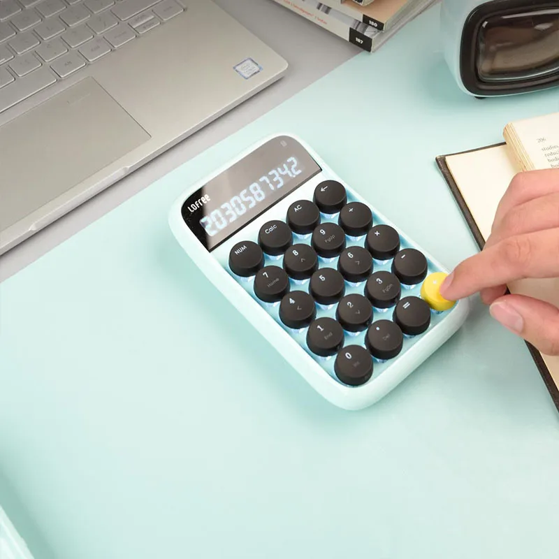  Xiaomi Lofree Bluetooth Numeric Keypad Multi-System Compatible Backlit Keyboard Micro USB 800mAh Ca