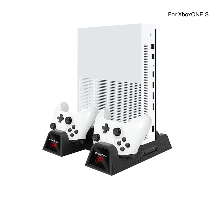 Xbox теплоотвод база для Xbox One/S/XPro аксессуары охлаждающий вентилятор двойной контроллер зарядная док-станция вертикальная подставка для зарядного устройства