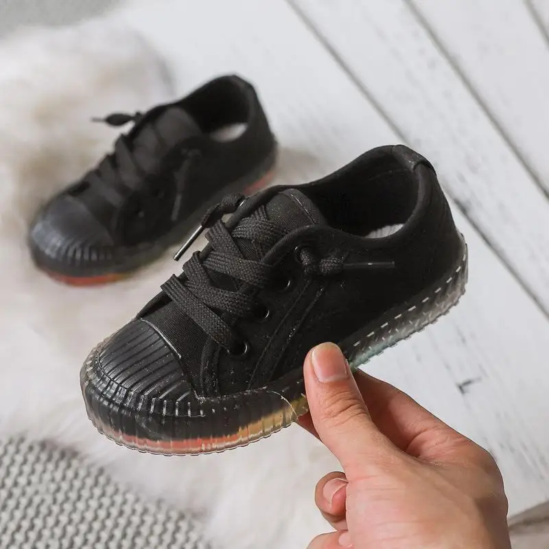 Spring New Low-top Casual Shoes Fashion Leopard Print Children's Shoes Girls Sports Shoes Soft Bottom Non-slip Canvas B128 - Color: as shown