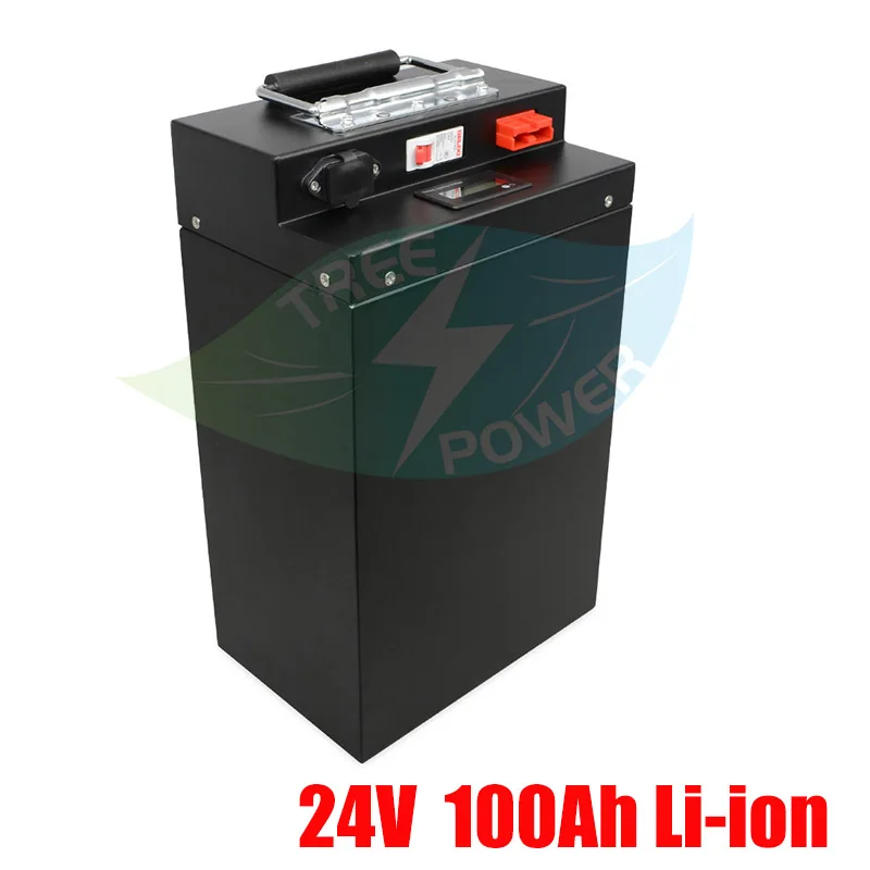 

TPO 24V 100AH Lithium ion Battery Electric bicycle 24V Solar Golf Car lipo Battery for Forklift fork + 29.4v 10A Charger