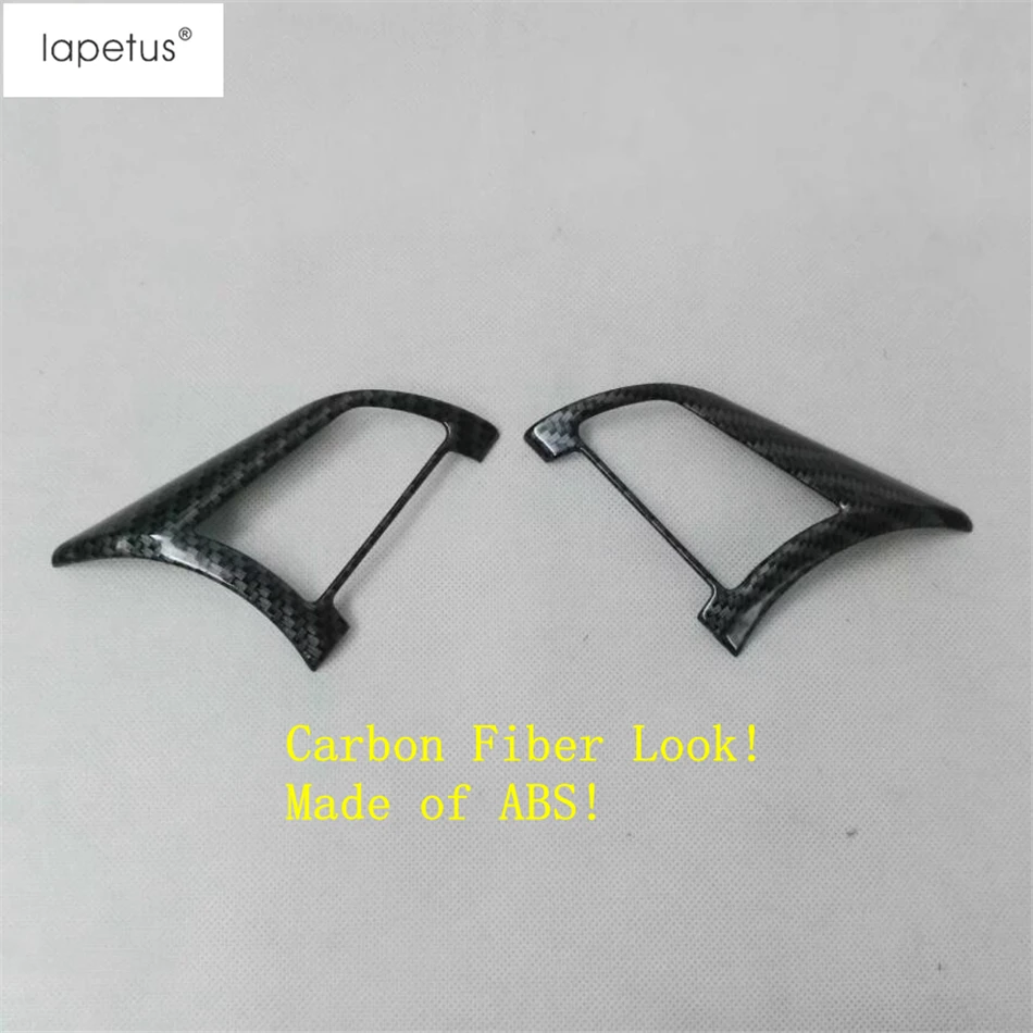 2 Piece Аксессуары Lapetus Подходит для Nissan Altima/Teana ABS Авто Руль украшения крышка отделка/углеродного волокна вид - Название цвета: 2 Piece