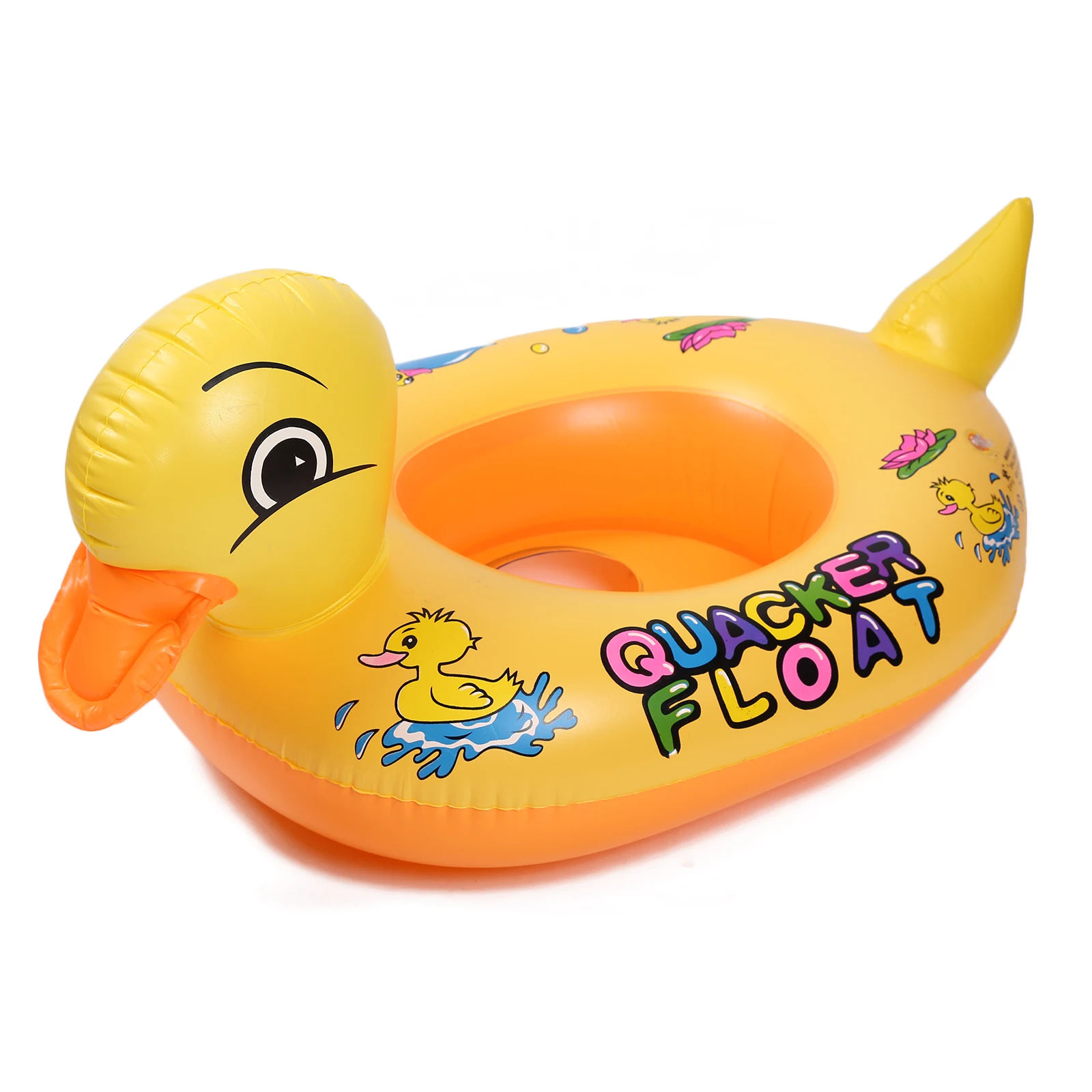 

1 Pcs Inflatables Yellow Duck Party Swimming Ring Kids Baby Child Swimming laps Pool Swim Ring Seat Float Boat Water Sports
