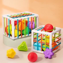 

New Baby Colorful Shape Blocks Sorting Game Montessori Learning Educational Toys For Children Bebe Birth Inny 0 12 Months Gift