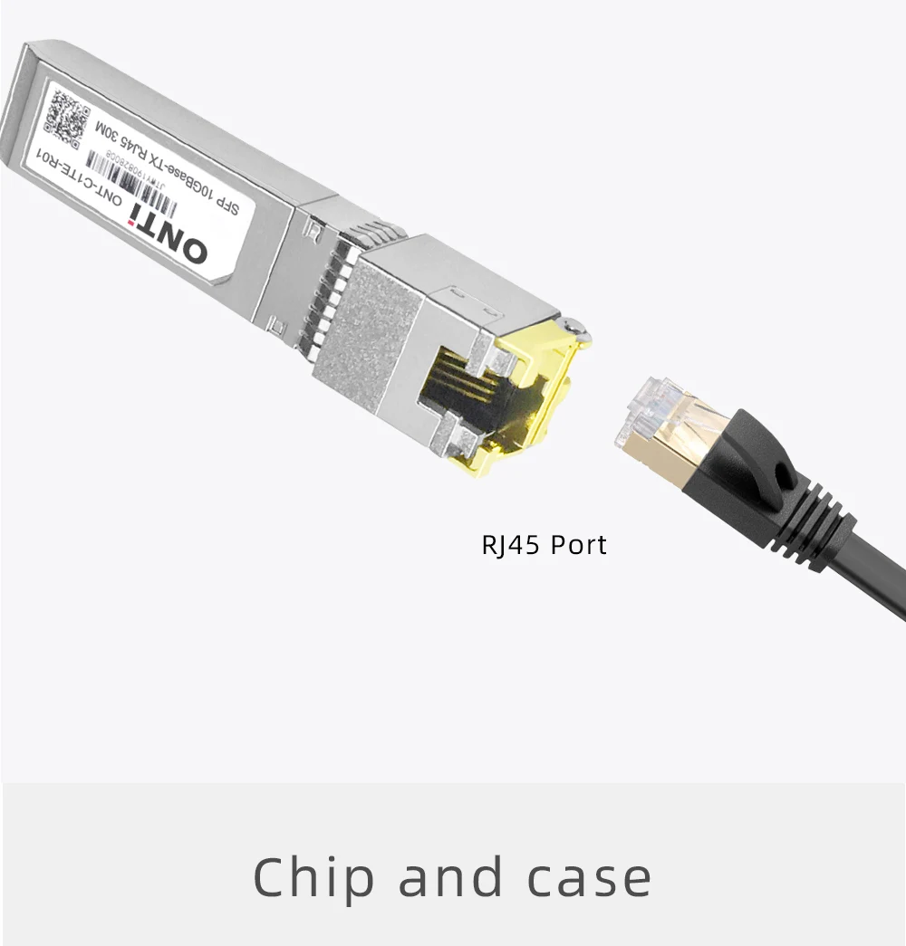 ONTi 10G RJ45 медный SFP модуль 10GBase-Tx Ethernet Gpon Olt Волоконно-Оптический FTTH совместимый с Cisco/Mikrotik коммутатор 30 м