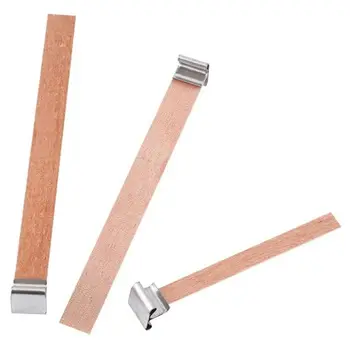 

100Pcs 13X130mm Natural Wood Candle Wicks with DIY Candle Making Wick for Family