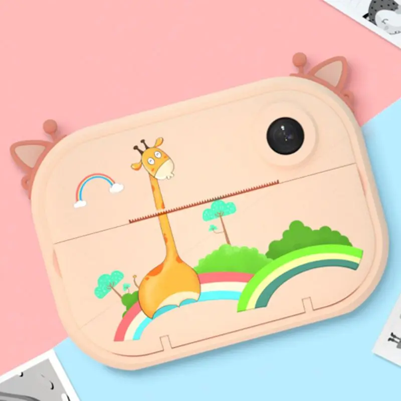 

New Cartoon Portable Kids Mini Digital Camera Automatically Print Photo 2.4inch High Definition Screen Child Education Toy