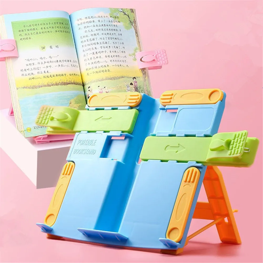 Bookends Shelf Foldable Book Stand Holder Pages Tablet Phone Book Reading Rest Stable Bookstand Plastic Adult Book Bracket iron bookends desk organizer metal book stand storage simple adult student book holder creative modern bookshelf school office