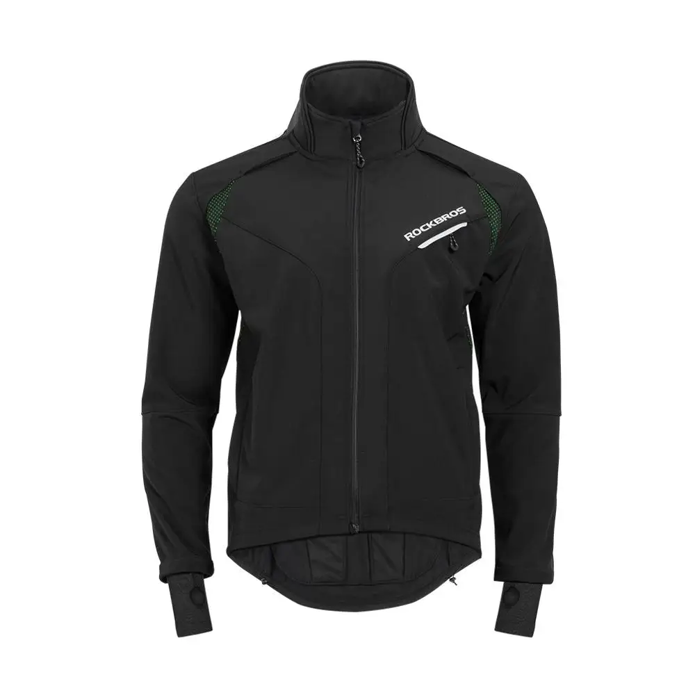 Style 2-Jacket-Green ROCKBROS, зимний комплект одежды для велоспорта, для мужчин и женщин, для велоспорта, Джерси, топ и штаны, ветрозащитная флисовая термо Спортивная одежда для катания на лыжах - Цвет: Style 2-Jacket-Green