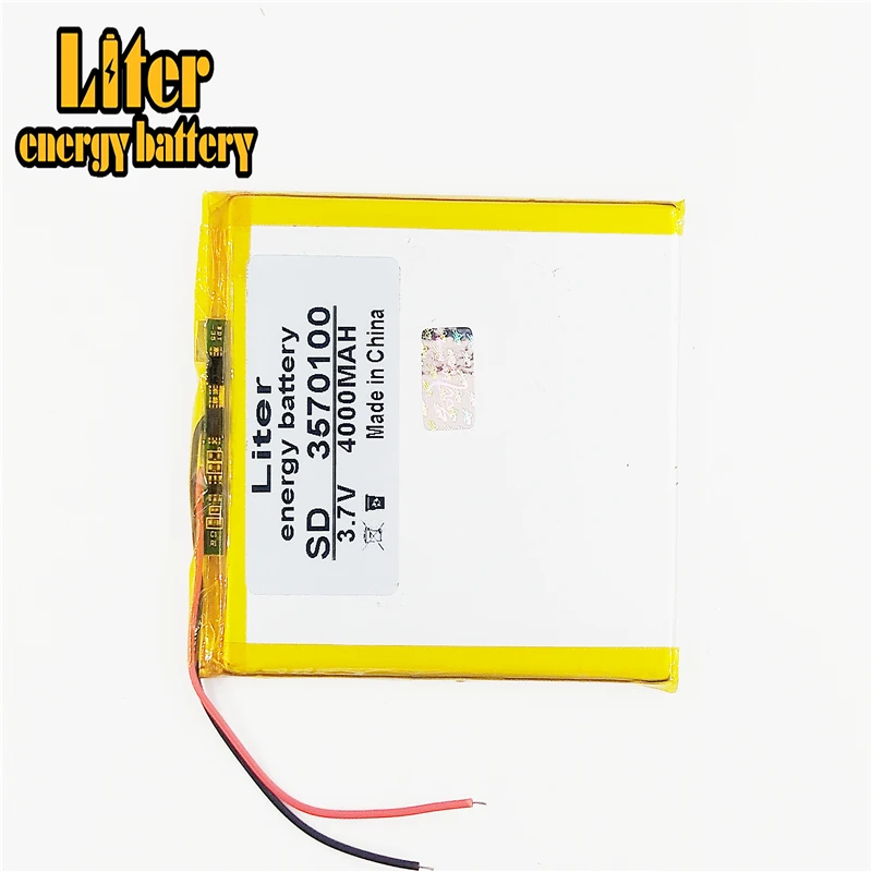 Li-ion battery for tablet pc mp4 cell phone speaker Q8 Q88 3.7V 4000mAH 3570100 PLIB | Электроника