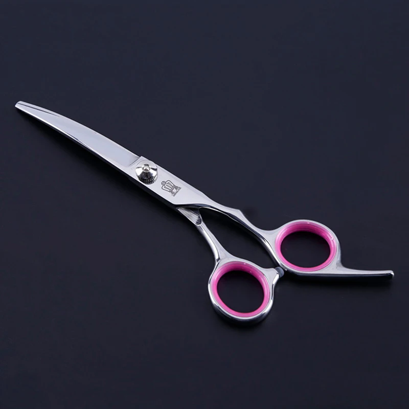 Upper arc scissors " профессиональные ножницы для стрижки домашних животных ножницы для стрижки собак Ножницы Для Стрижки животных прямые инструменты для стрижки - Цвет: Upper arc scissors