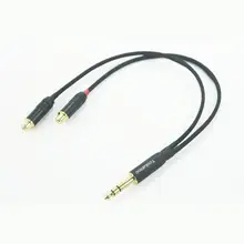 1 4 6 35mm to RCA Female Cable Headphone Audio Adapter Cable 1FT 0 3M
