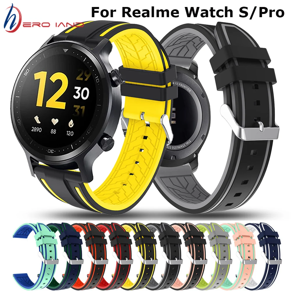 Ремешок силиконовый для часов спортивный браслет смарт-часов Xiaomi Haylou RT LS05S 22 мм |