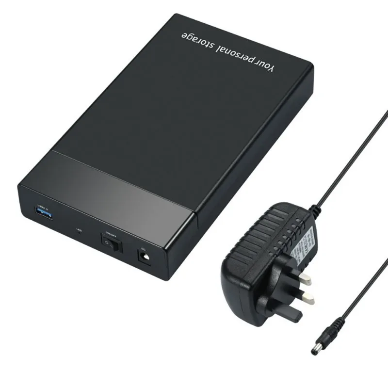 

Fashion Black 2.5/3.5 Inch USB3.0 SATA Mobile Hard Disk Box ASM 1153E Portable ABS Hard Disk Box