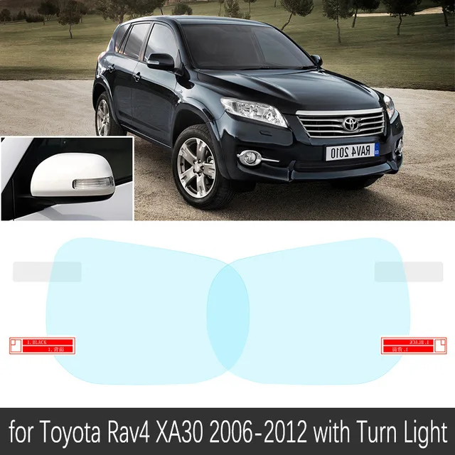 Для Toyota Rav4 XA30 2006-2012 RAV 4 30 полное покрытие противотуманная пленка зеркало заднего вида дождестойкий анти-непрозрачна пленка s чистые аксессуары - Название цвета: Rav4 Has Turn Light