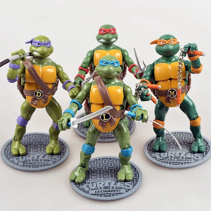 

Manhole Cover Turtle Film Version Animation Game Ninja Classic Raphael Movable Joint Garage Kit Toy
