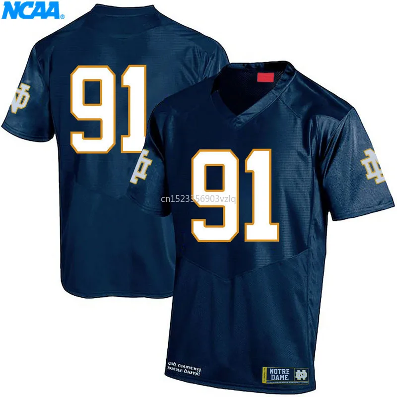New Arrival High Quality Jerseys Sheldon Day#91 College Limited T-shirt Jerseys S-XXXL
