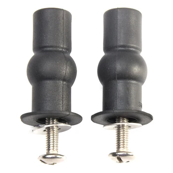 

1pair Solid Expansion Screw Easy Install Toilet Seat Universal Fixing Tool Reusable Nuts Professional Small Home Rubber Top