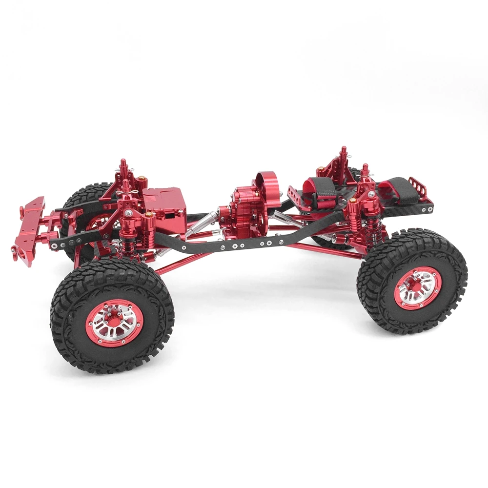 JKMXRC 1/10 ROCK CRAWLER RC автомобиль сплав и карбоновая рама осевой SCX10 шасси 313 мм Колесная
