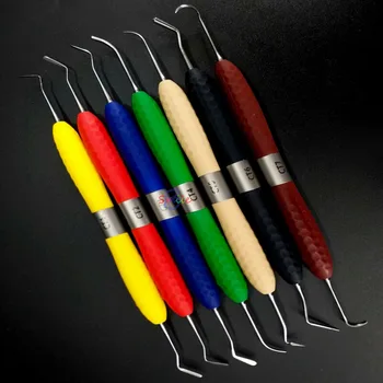 

High quality Dental resin filler Aesthetic restoration kit fit for LM Resin knife Plastic dresser with silicone handle