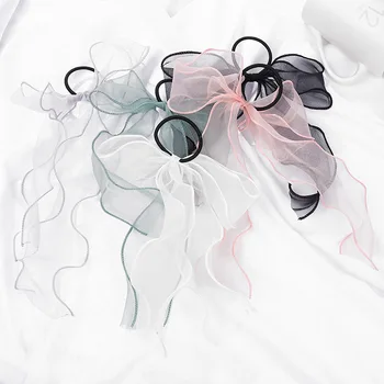

Children's Hair Accessories Curling Yarn Hairpin Girl Ribbon Bow Headdress
