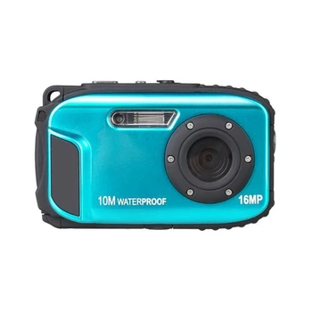 

16MP LCD Monitor Waterproof Camera 10 Meters Bare Metal Waterproof Camera Outdoor Sports Digital Camera