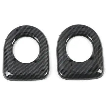 

2pcs Speaker Cover Carbon Fiber Stereo Speaker Black Quality Practical