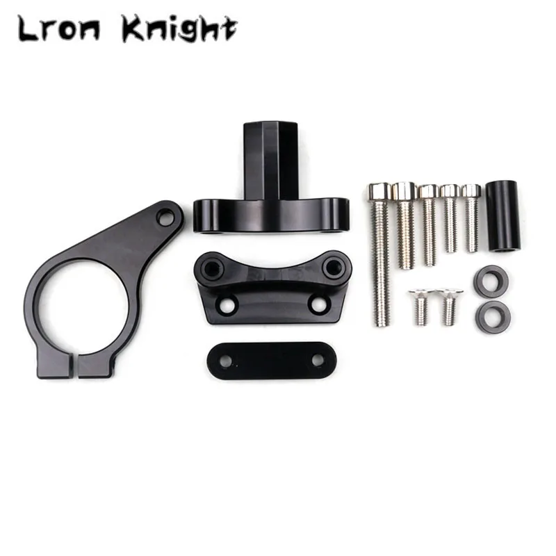 Для HONDA CBR650F CBR 650F CBR650 F CBR 650 F Мотоцикл CNC регулируемый рулевой демпфер Стабилизатор крепления - Цвет: Black-A