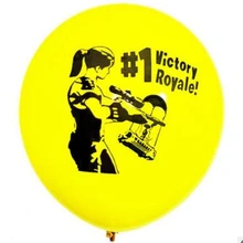 Новинка, 7 цветов, 50 шт./лот, с принтом в виде игры, буквы F, полимерные шары, толстый латексный игрушечный воздушный шар Battle Royale, для рождественской вечеринки